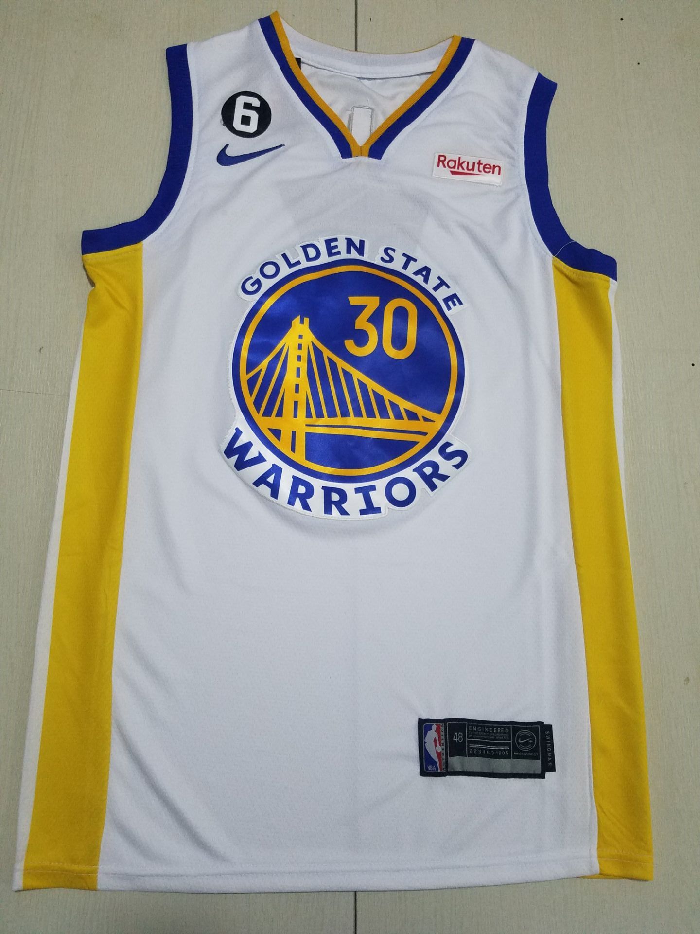 Men Golden State Warriors 30 Curry White Nike 2022 NBA Jersey